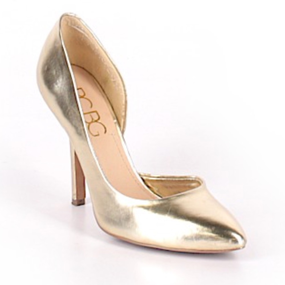 Gold BCBG Heels